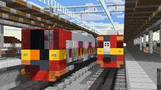 Minecraft KRL Indonesia Trains Railfanning Animation