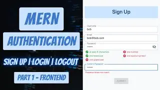 MERN Authentication Tutorial #1: The Frontend | ReactJS, React Router, Material-UI, Bootstrap