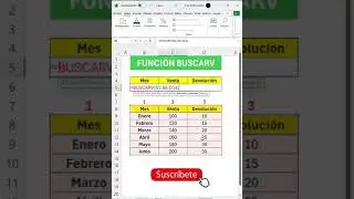 Aprende a trabajar con la FUNCIÓN BUSCARV de Excel  #microsoftexcel #excelfacil