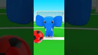 #Shorts Learn Colors for Children - Baby Play T Rex Dinosaur Football Match | Super Crazy Kids