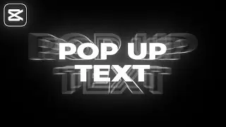 POP UP Text Tutorial in CapCut PC | Text Bounce Effect