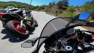 SuperBikes On The Way - Yamaha R1 M Vs Aprilia Rsv4 RF