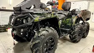 Самый большой квадроцикл Brp Outlander 6x6  1000 xu+ в линейке Canam