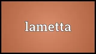 Lametta Meaning