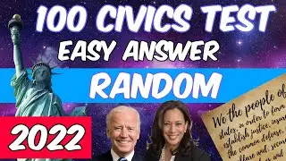 2022 USCIS Official 100 Civics Questions & Answers for US Citizenship (Random order) (Male Voice)