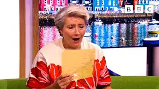 Emma Thompson's Lovely Reaction To Her Father's Letter From 1950 😭 | The One Show - BBC