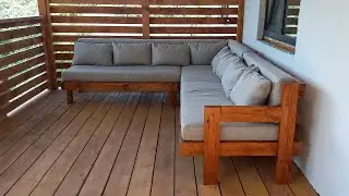 49. Outdoor sofa. 露台沙发. Сам не думал, что так круто получится. Террасный диван.