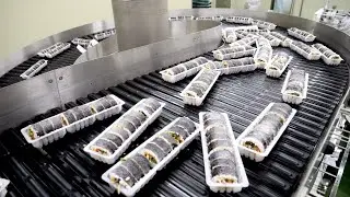 The whole world is in love with this taste. Korea’s frozen kimbap mass production process