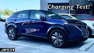 2024 Nissan ARIYA Platinum+ AWD Fast Charging Test! /// Best Japanese EV?