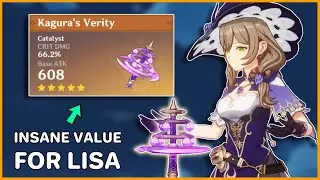 This weapon gave Lisa an Indirect Buff! (Kagura's Verity vs Skyward Atlas) | Genshin Impact