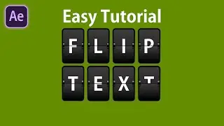 Create a Flip Text Animation in After Effects - After Effects Tutorial