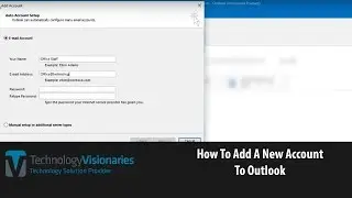 How to Add an Account to An Existing Outlook Profile