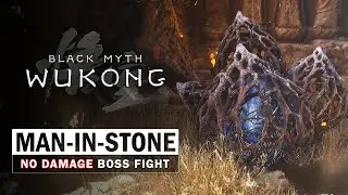 Black Myth Wukong - Man-in-Stone Boss Fight (No Damage Taken)