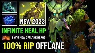 How to Offlane Treant Protector in 2023 with Unlimited Heal HP 1st Item Guardian Greaves Dota 2