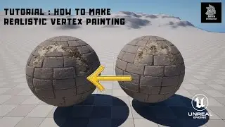 Unreal Engine 5.2 TUTORIAL : How use and create Realistic Vertex Painting