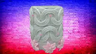 Оригинальная ваза из пластиковой бутылки/Original vase from a plastic bottle