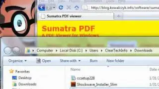 Speed up Acrobat .pdf file viewing using Sumatra PDF