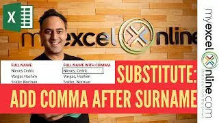 Excel Formulas and Functions Tutorial - SUBSTITUTE Formula