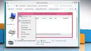 How to turn a printer online and offline on a Windows® 8.1 PC