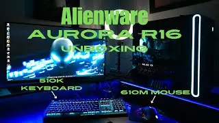 Alienware Aurora R16 Desktop Computer Unboxing and Setup