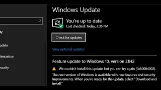 Fix Windows 10 Update Error 0x80004002 We Couldn't Install This Update