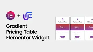 Gradient Pricing Table Widget for Elementor