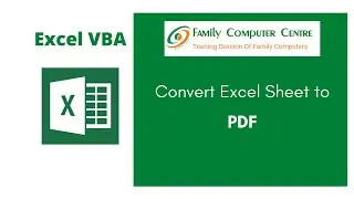 Excel VBA Tutorial | How to convert Excel File to PDF using VBA