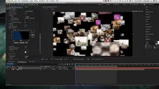 After Effects Tutorial: How to make particle gallery in after effects, flying images and gallery