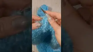 Подушка "обнимашка" спицами. #вязаниеспицами #вязание #букле