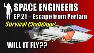 Space Engineers - EP21 Modular Jump Drive | Survival Challenge | Escape from Pertam | Let's Play