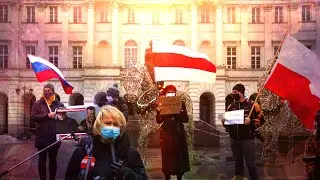 Митинг в поддержку Алексея Навального, Варшава. Митинг, обзор, интервью.  Свободу политзаключенным.