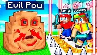 EVIL POU vs The Most Secure House in Minecraft!