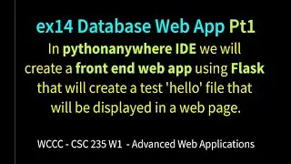 ex14 Database Web App Pt1