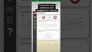 Excel tip for a dashboard with navigation 