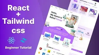 React Tailwind css Beginner Tutorial |Build Complete Portfolio Website | Part 1