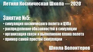 Школа волонтеров ЛКШ-2020. Лекция №5 «Программно-аппаратный комплекс Симуляция космического полета»