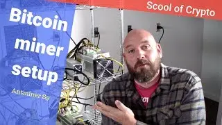 Bitcoin miner unboxing and setup - Antminer S9 - Josh's Garage