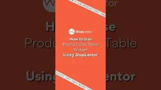 How to use Product Cart Total Widget #elementor #wordpress #shorts