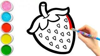 Delicious Berries Drawing, Painting and Coloring for Kids & Toddlers | Learn Fruits and Colors 