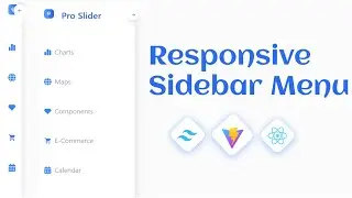 Sidebar Menu using React vite and Tailwind CSS |  Step by Step Beginner Friendly