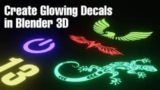 How to Create Glowing Decals in Blender 3D (Under 2 minutes)