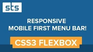 Responsive Navigation Menu Bar - CSS3 Flexbox Mobile First Design | Youtube Video Tutorial