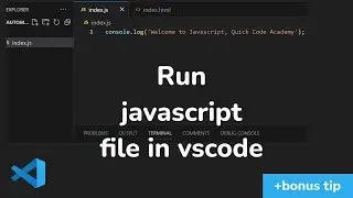 how to run javascript in visual studio code | How To Run JavaScript locally on your computer