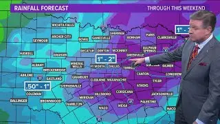 DFW Weather: Severe overnight weather threat mostly dissipates, and temps rise as week progresses