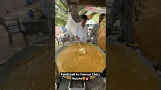 Faridabad ke Famous Chole Kulche😍🔥|| Indian Street Food