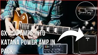 BOSS GX-100 AMPS INTO KATANA POWER AMP IN - AWESOME TONES!