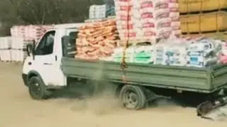 8 тонн на Газель. НОВЫЙ РЕКОРД! Перегруз Газели. Такого Вы еще не видели!