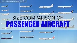 Size Comparison of Passenger Aircraft ✈️ Passenger Plane Size Comparison ✈️ Part 1