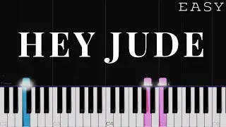 The Beatles - Hey Jude | EASY Piano Tutorial