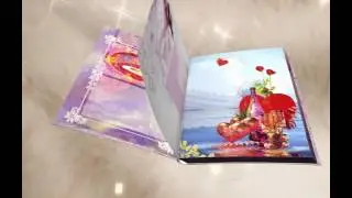 Футаж Свадебный альбом открываеться